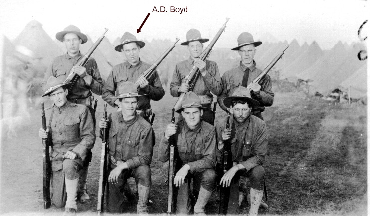 A.D. Boyd's squad in Co. D